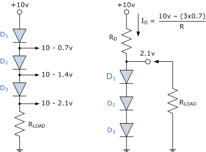 What Do The Two Series Connected Forward Biased Diodes Do