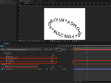 Typography Animation Adobe After Effects Text Rotating Around