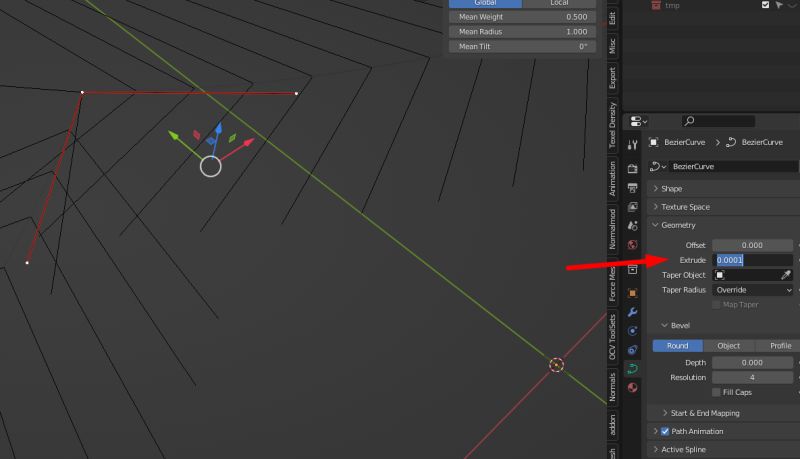 Extrude In Curves Blender Stack Exchange - Minimal Designs - Premium Full HD Collection