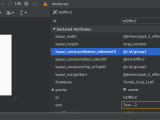 How To Change The Width Of Attribute Columns Within Android Studio