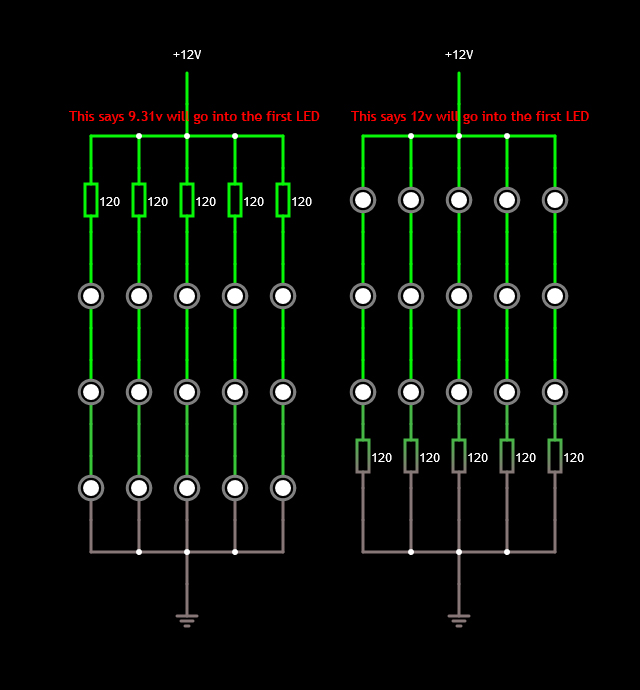 Should Resistor Be Before Or After An Led Series