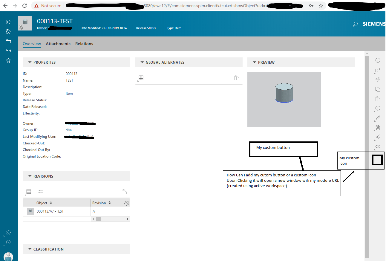 Cart with 0 items cart. How To Add Insert The Custom Actions Inside The Existing Active Workspace Page Stack Overflow