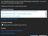 C Asp Net Project Crashing Visual Studio 2015 Stack Overflow
