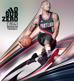 blur effect photoshop graphic damian lillard basketball sports path editing artwork did he stack