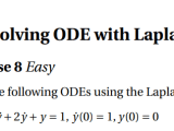 Ordinary Differential Equations Solving Ode With Laplace
