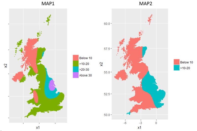 R Same Colour Palettes For Two Different Maps In Ggplot2 Geographic - Incredible Minimal Background - Retina