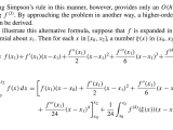 Numerical Integration Error For Simpson S Rule Through Taylor Series