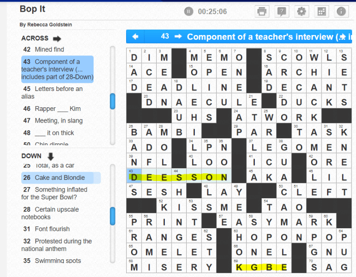 Have doubts about crossword clue