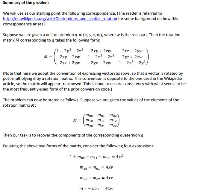 Matrices Quaternion Conversion Mathematics Stack Exchange - High Resolution Colorful Designs for Desktop