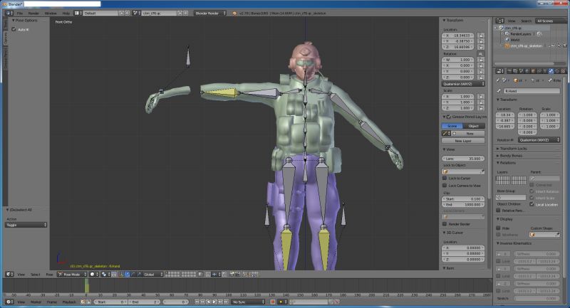 Rigging How Do I Make My Character Stretch Blender Stack Exchange - Modern Mobile Ocean Backgrounds | Free Download