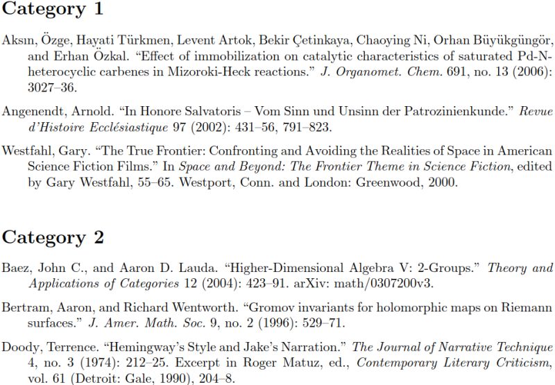 Biblatex Control Space Between Two Printbibliography Sections Tex - Geometric Design Collection - Mobile Quality
