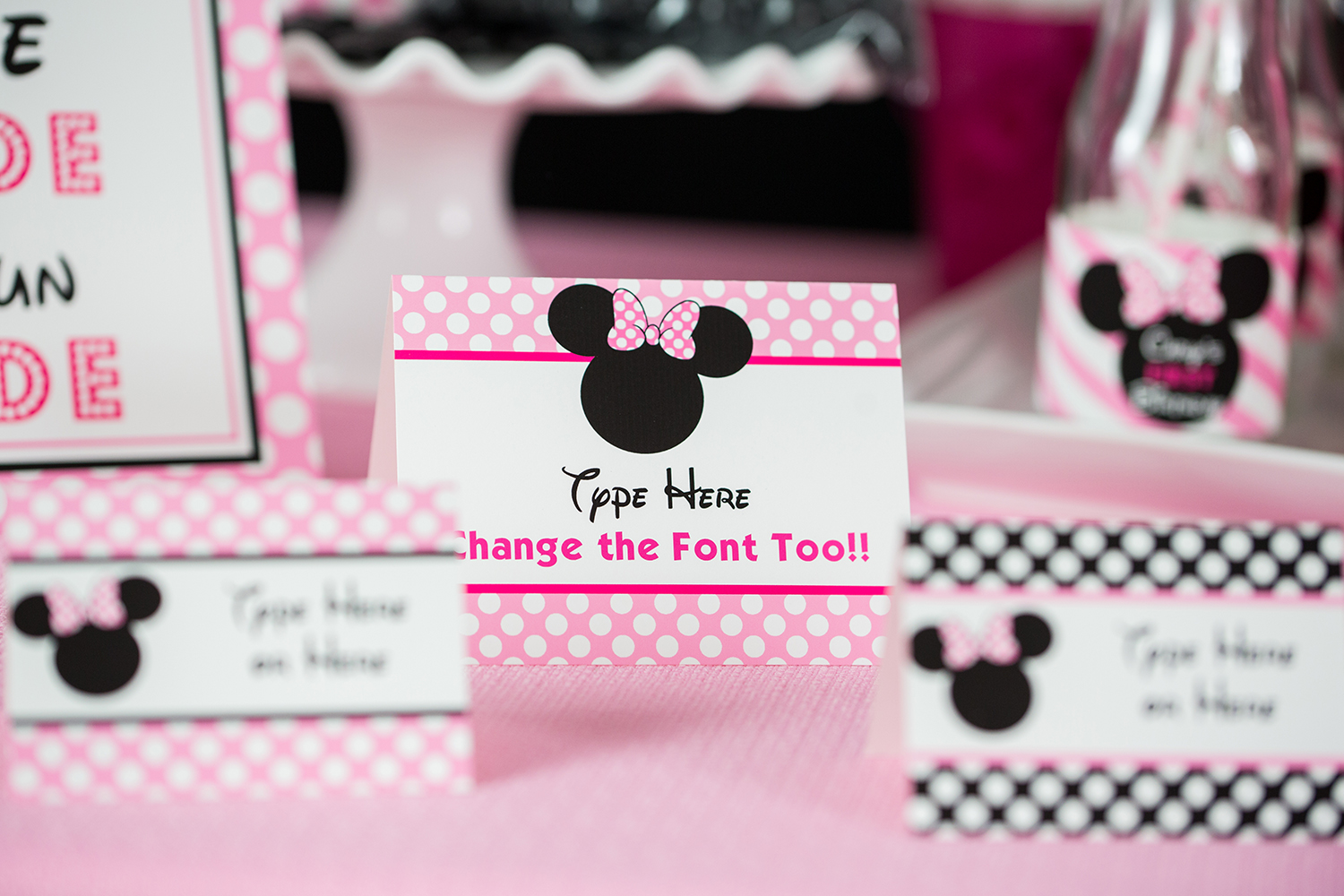 pix Blank Minnie Mouse Food Labels http 505 design com product pink minnie mouse food labels