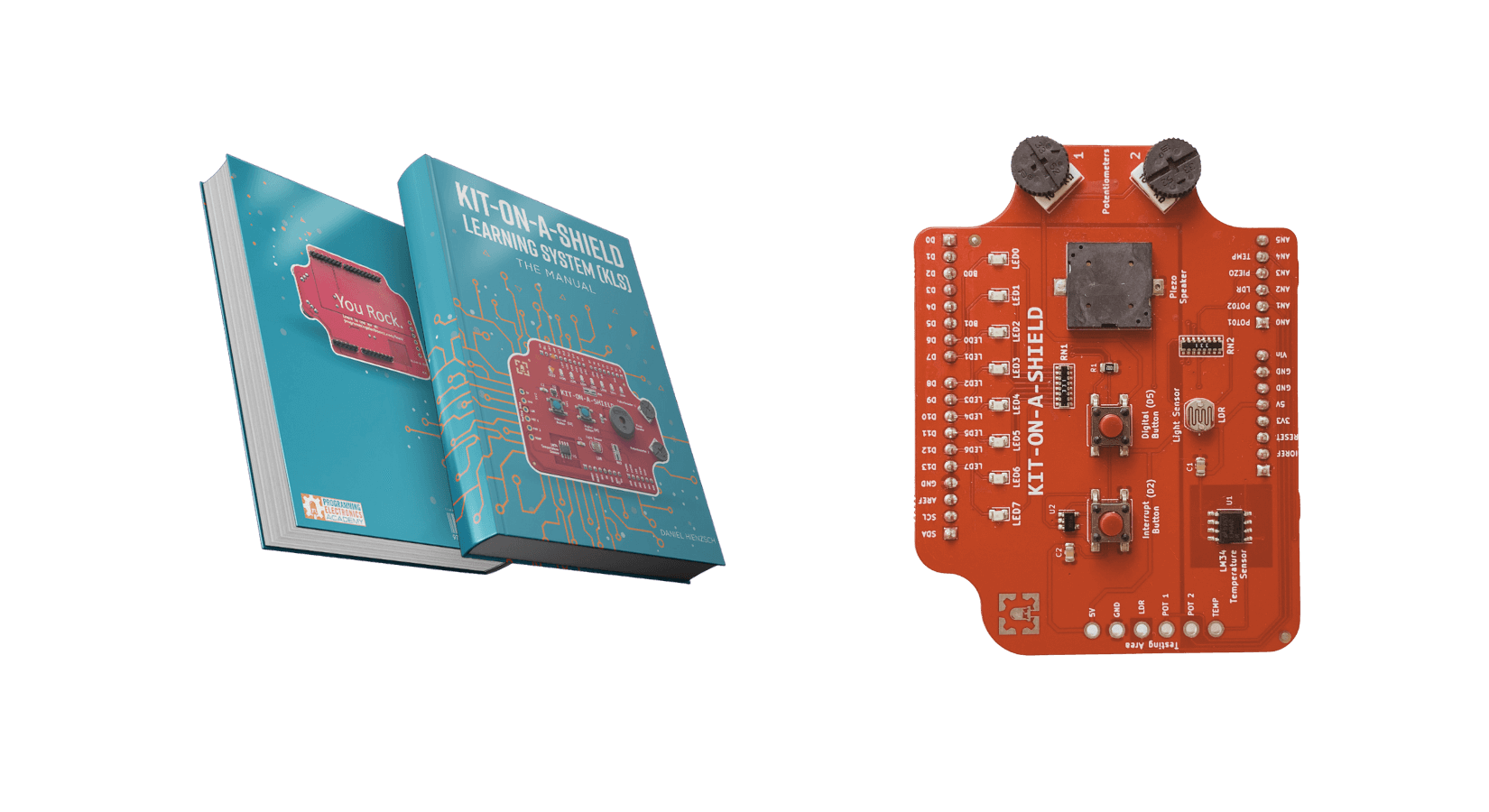 Kit On A Shield Learning System The Manual Programming Electronics Academy - Artistic City Picture - Mobile