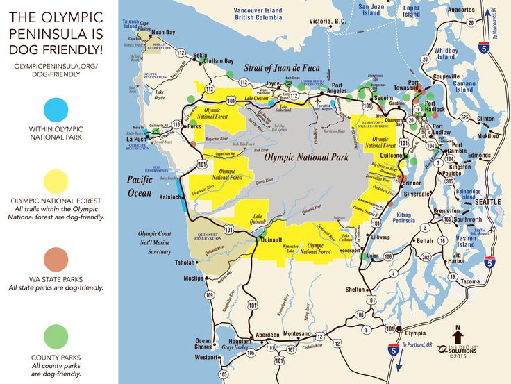 RV The Olympic Peninsula Armadillo Tails Peninsula Map 