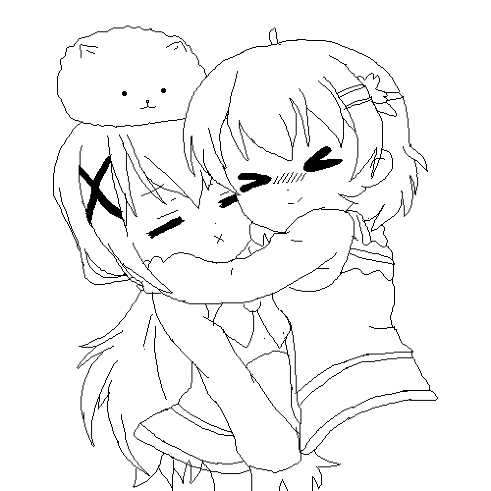 The best 30 two friends base drawing