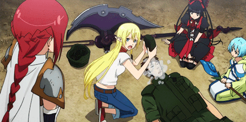 pic War Badass Anime Army Female bakabuzz