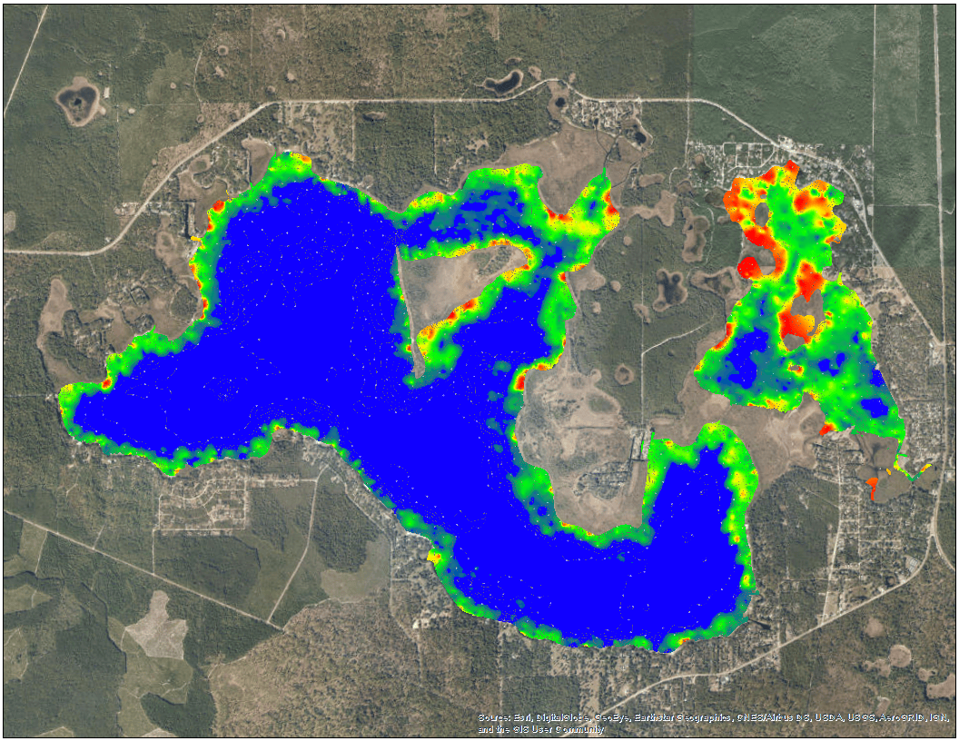 New BioBase Feature Alert Google Earth Imagery Exports BioBase Lake Kerr18 ArcGis 