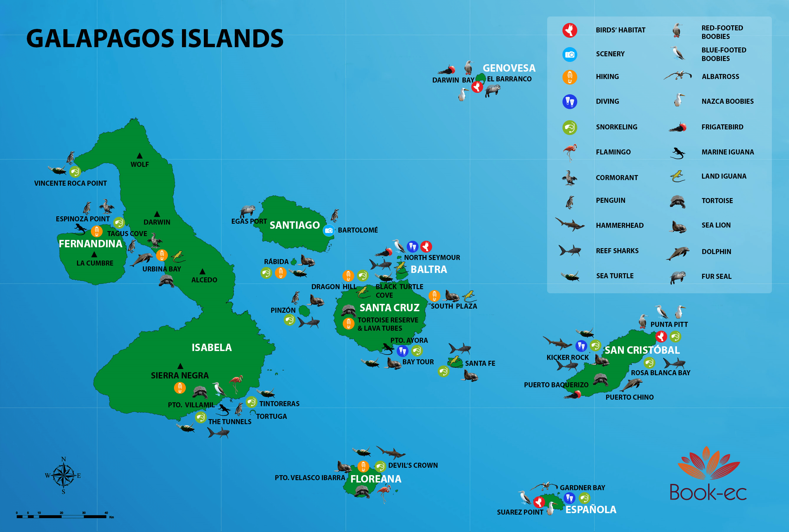 Galapagos Travel Guide 2026 Map Weather Fees Important Facts By Book Ec 
