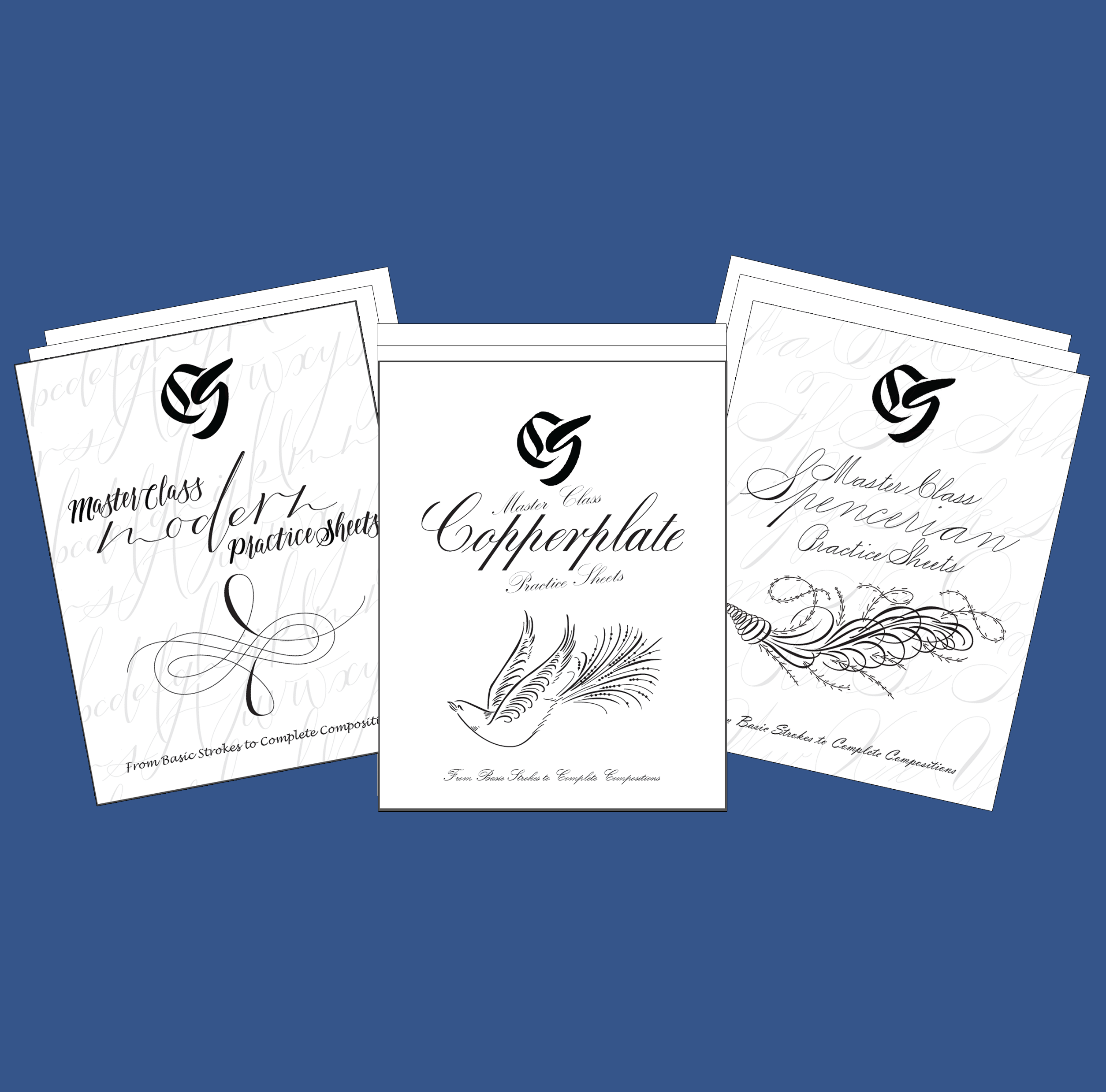 Spencerian Practice Sheets - Vintage Arts - Stunning Ultra HD Collection