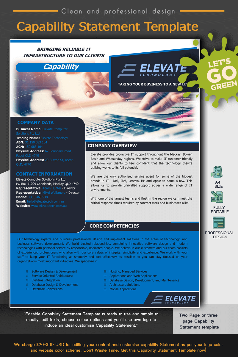 Healthcare Capability Statement Editable Capability Statement Lab - Desktop City Patterns for Desktop