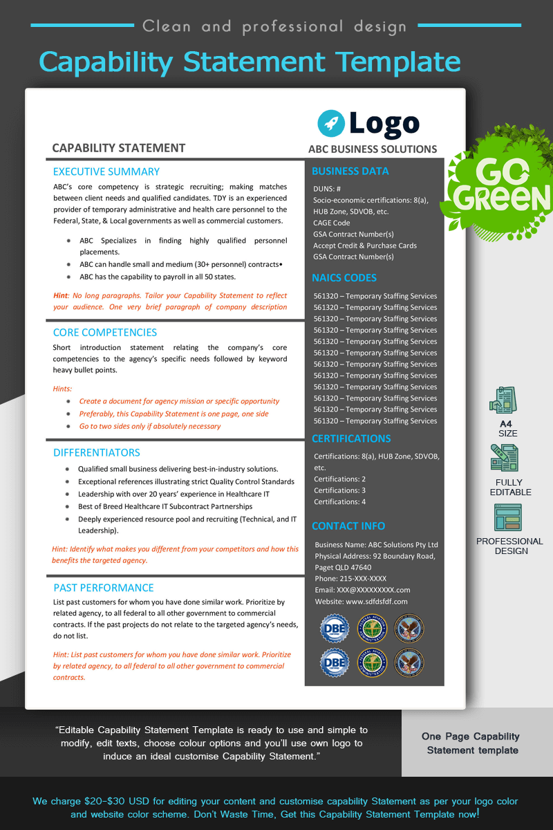 Healthcare Capability Statement Editable Capability Statement Lab - Best Mountain Pictures in Full HD