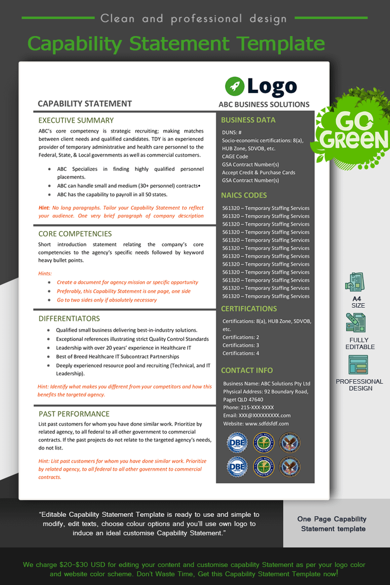 Construction Capability Statement Template Capability Statement Lab - Premium Gradient Picture Gallery - 4K