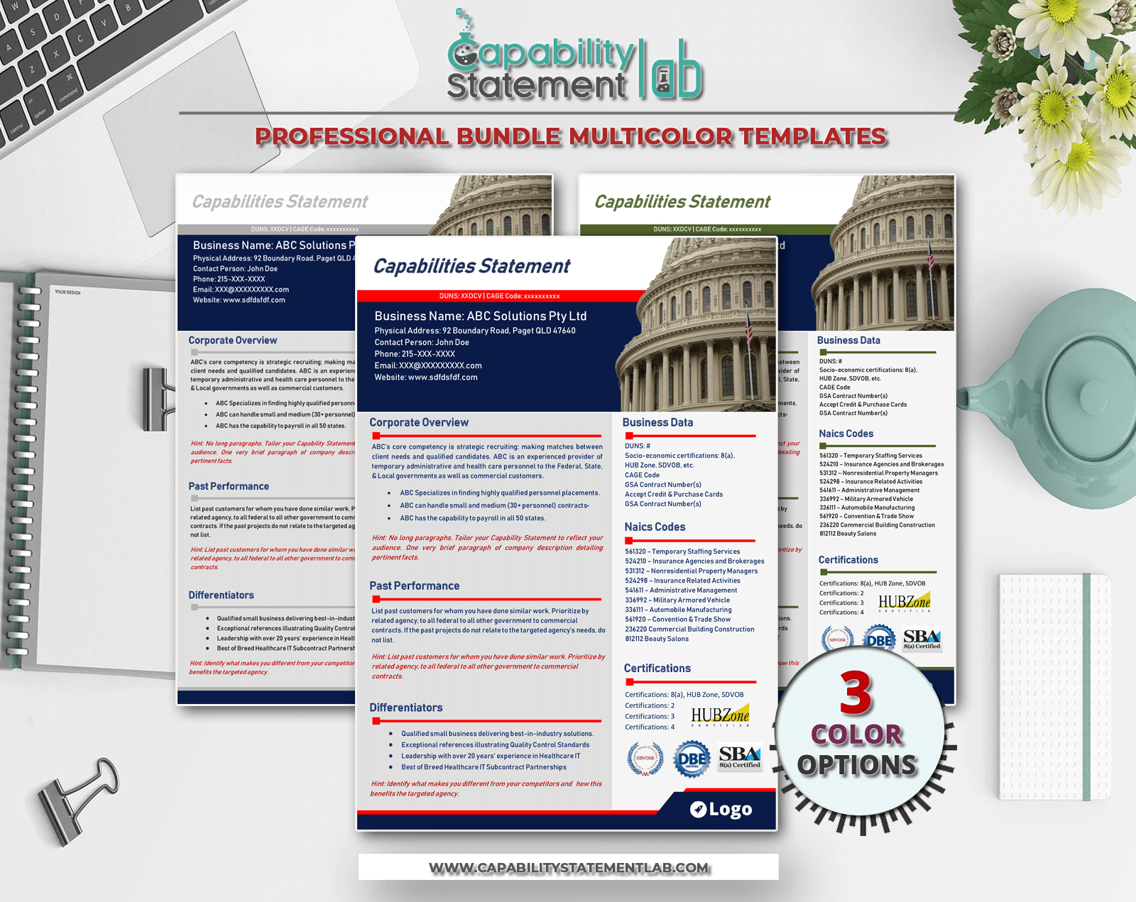 Modern Capability Statement Template Csni1 - Best Space Images in HD