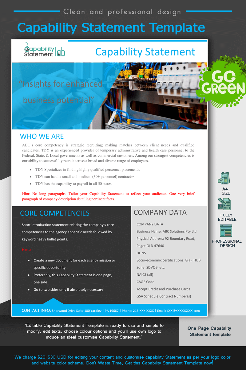 Construction Capability Statement Editable Capability Statement Lab - Download Perfect Vintage Texture | HD