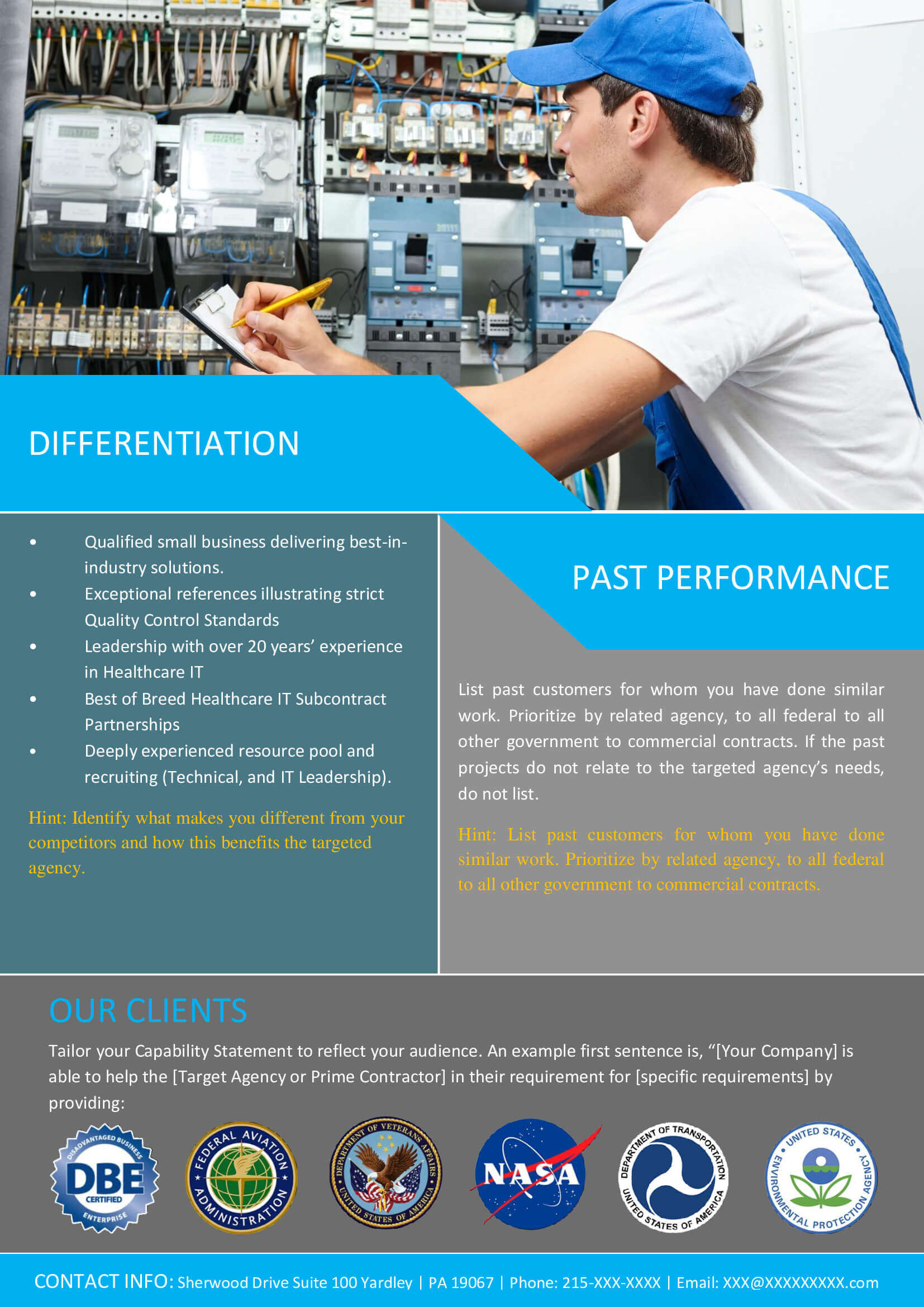 Professional Capability Statement Template - Download Perfect Geometric Wallpaper | Mobile