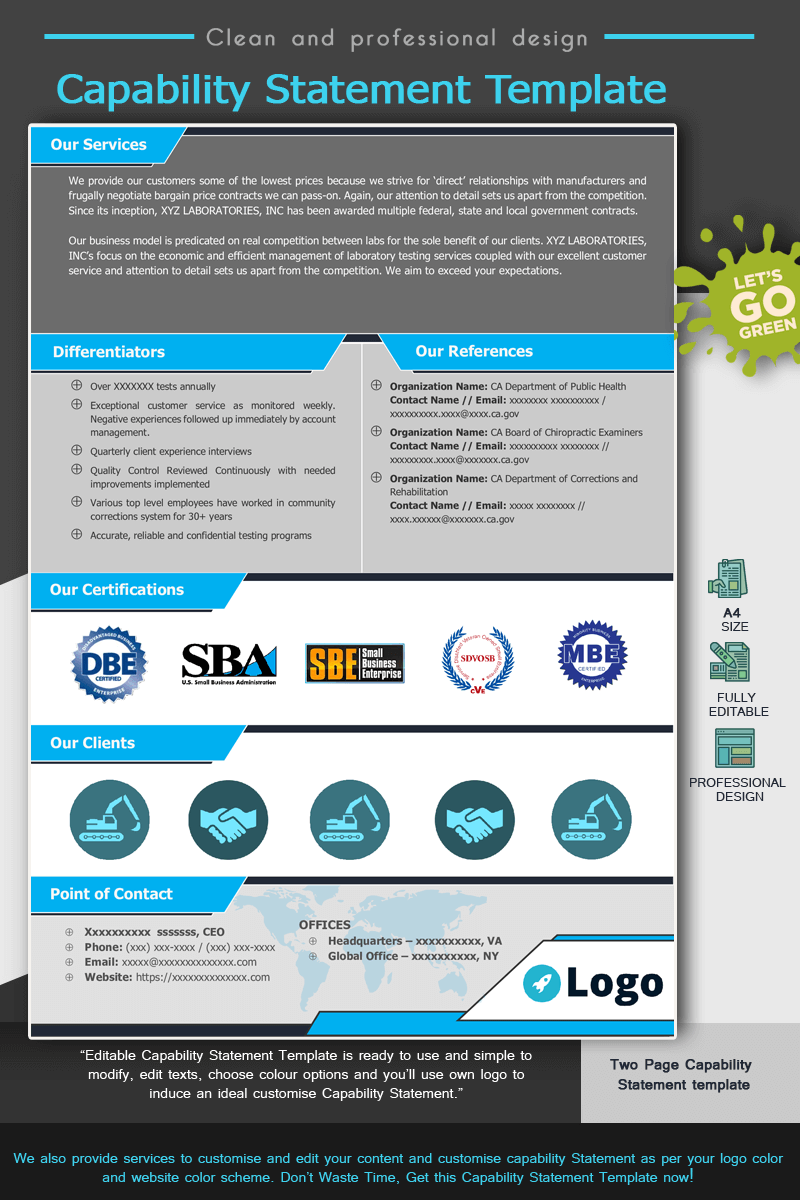 Electrical Capability Statement Template Capability Statement Lab - Beautiful Ocean Design - 8K
