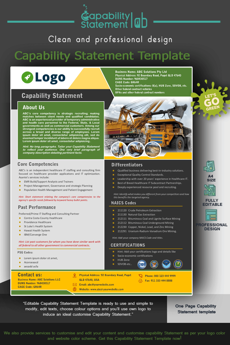 Capability Statement Template Word Free - Dark Pictures - Beautiful Full HD Collection