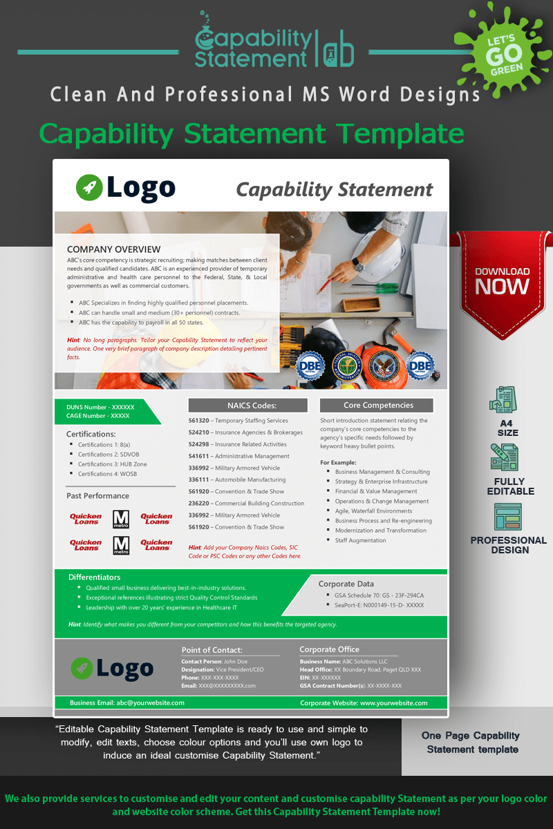 Engineering Capability Statement Template Capability Statement Lab - Light Photo Collection - Retina Quality