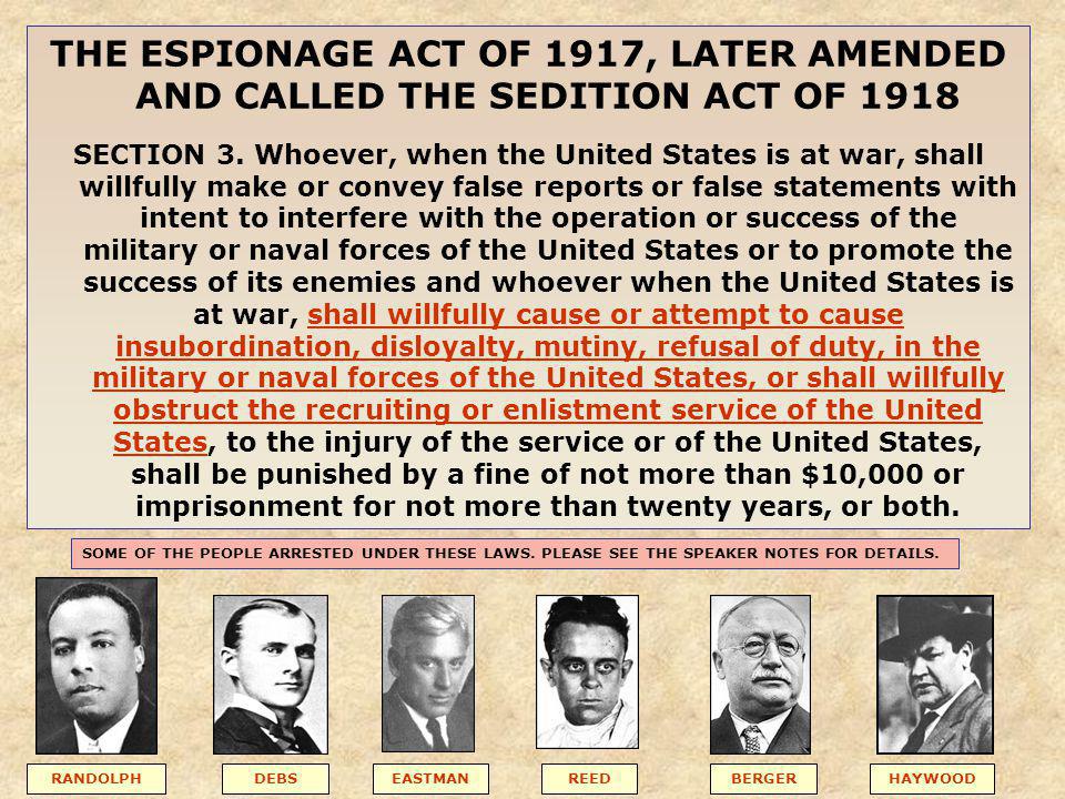 photo Sedition Act 1918 https carynschulenberg com 2019 05 sedition act