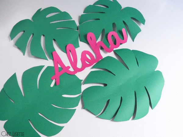 DIY déco tropicale en papier - Cocktails et petits papiers