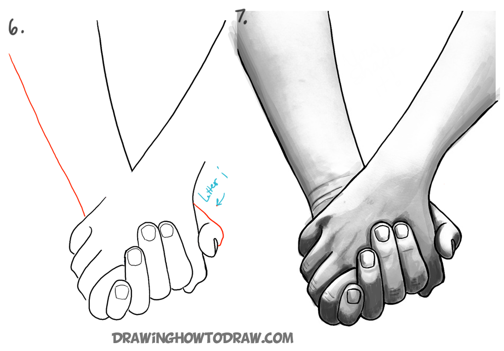 pix Anime Couple Holding Hands Drawing Reference people holding hands drawing cartoon