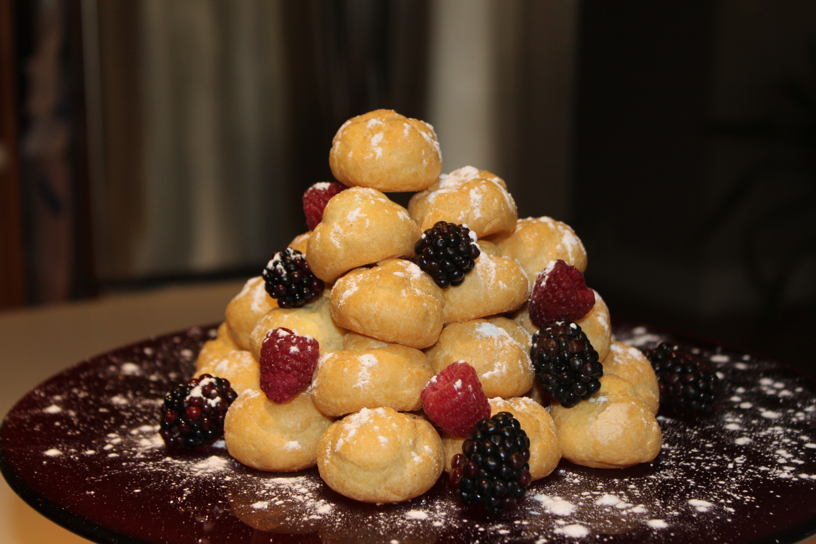 pix Chocolate Cream Puff Tower easy peasy eats
