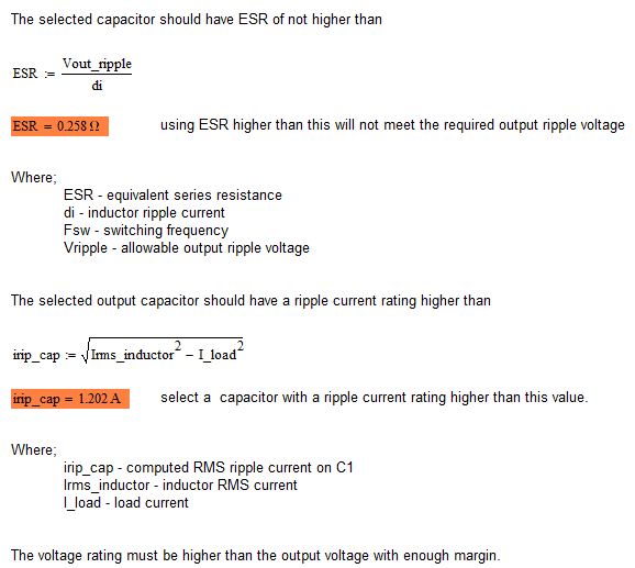 Buck Converter Design Tutorial Complete Equation