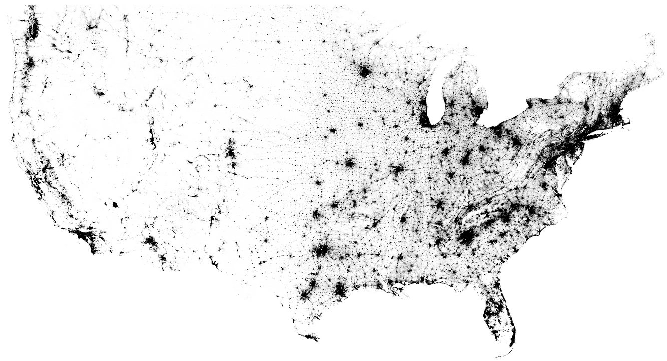 Dot Density Map Chart Types Flowingdata - Classic Minimal Wallpaper - Desktop