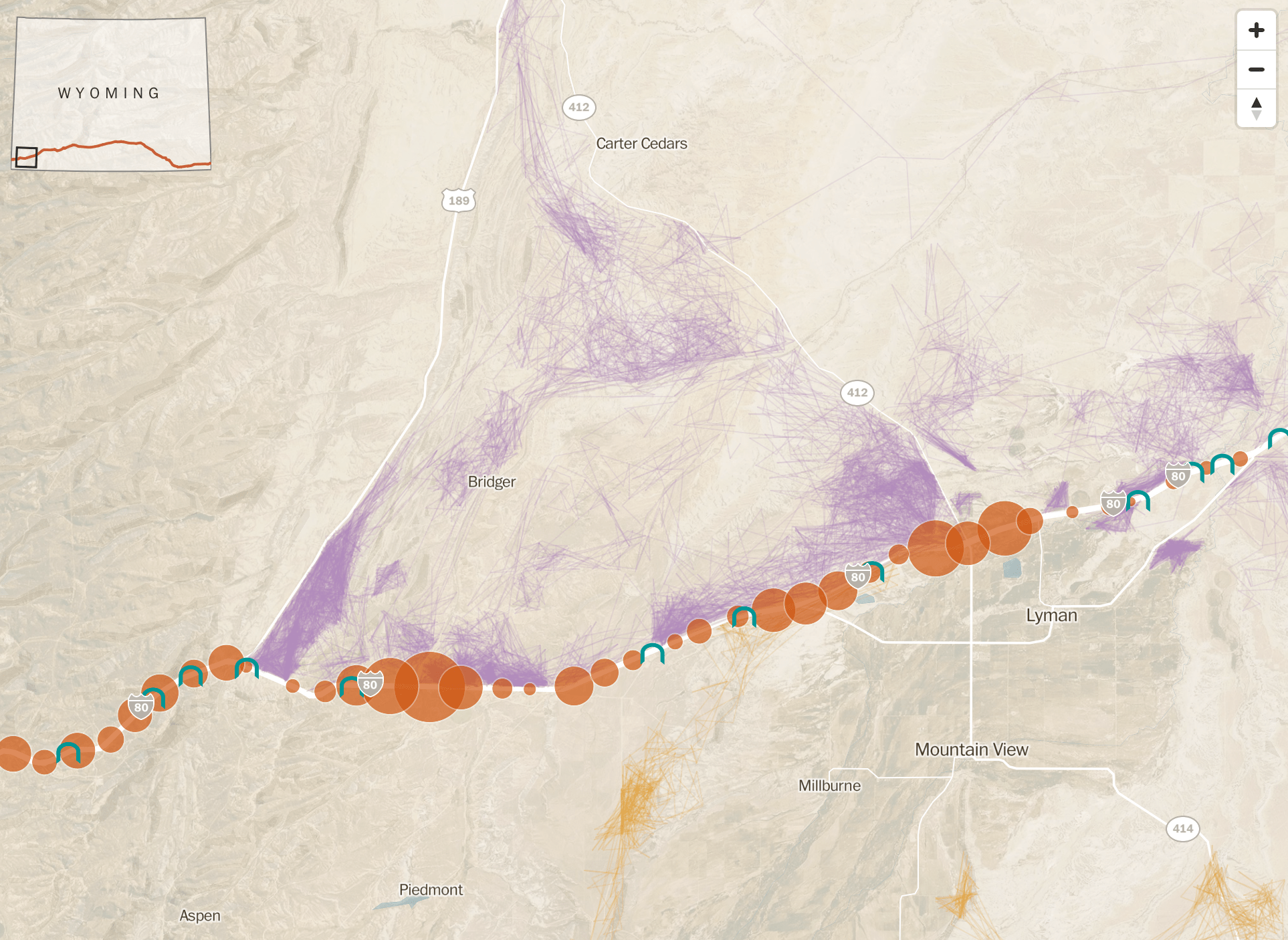 Migration Flowingdata - Incredible Colorful Pattern - Retina