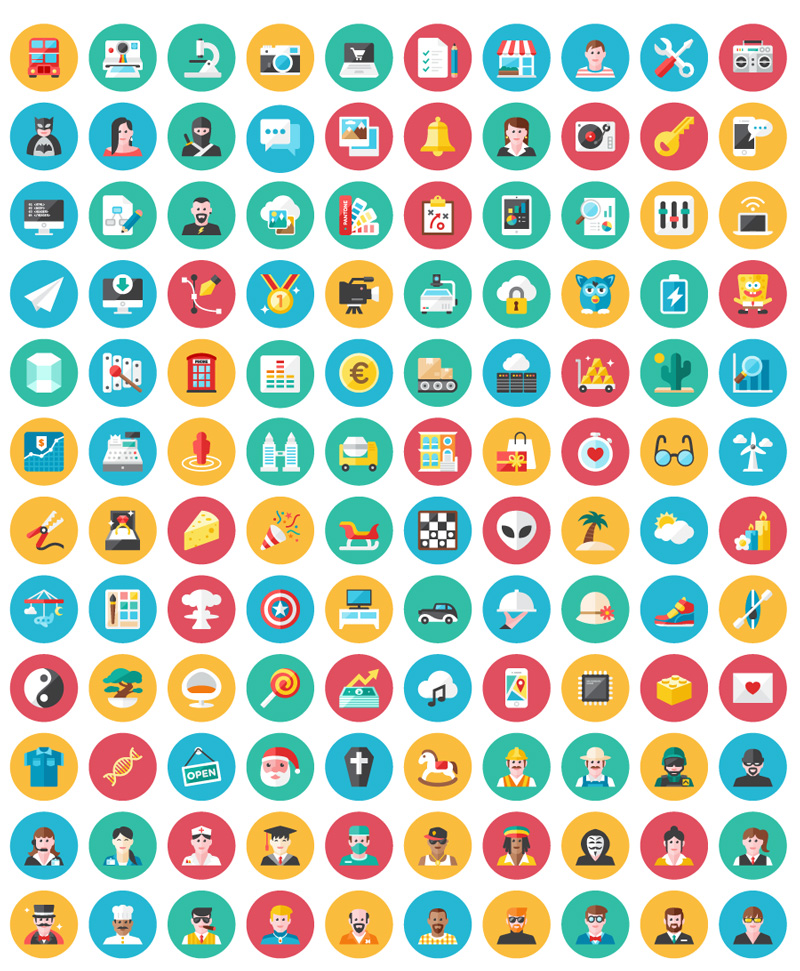 100 Free Icons Fribly - Premium Vintage Pattern Gallery - HD