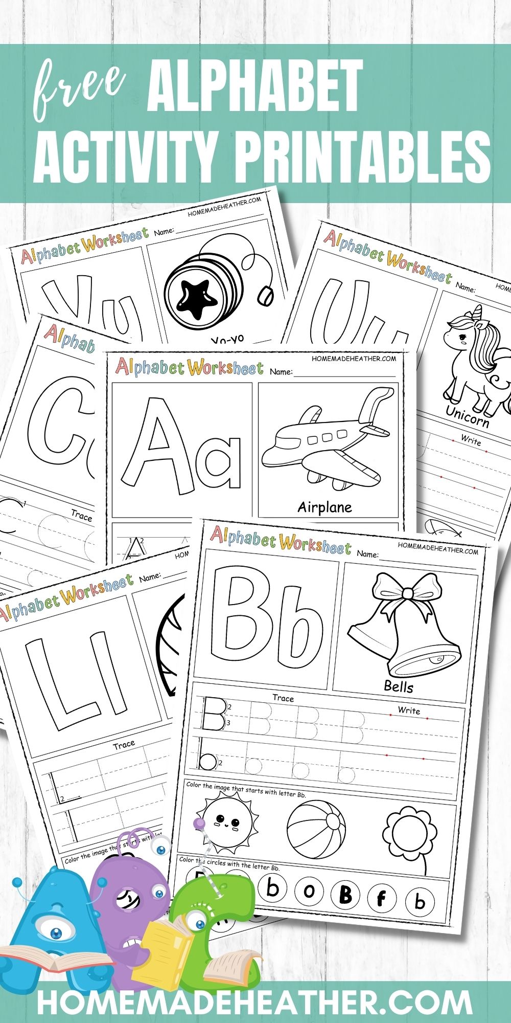 Free alphabet printable worksheets