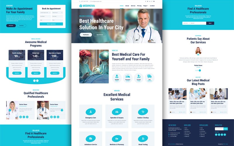 Laboratory Website Template Free Download Html Codex - Retina Abstract Arts for Desktop