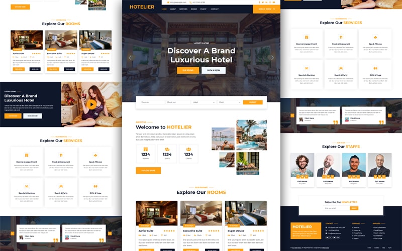 Atlantis Hotel Free Html5 Template Using Bootstrap Framework Uicookies - Mobile Colorful Arts for Desktop