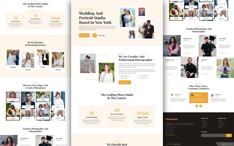 Studio Photography Html Template By Nicepage - Light Picture Collection - Retina Quality