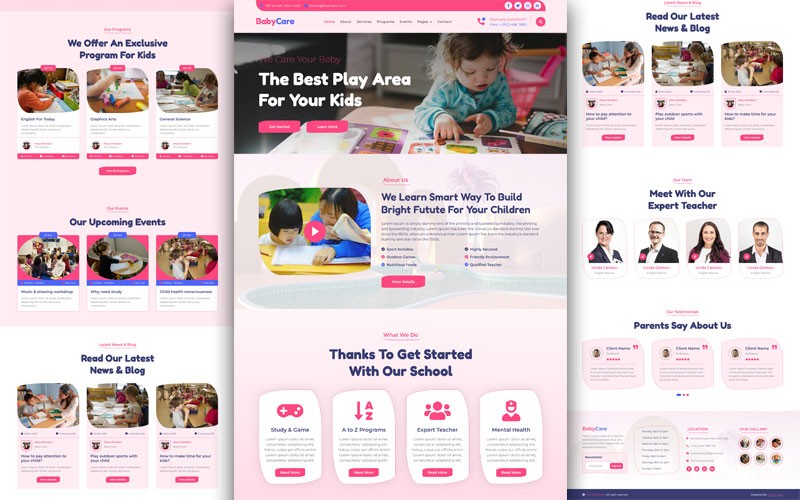 Kider Preschool Website Template - Download Incredible Nature Photo | HD