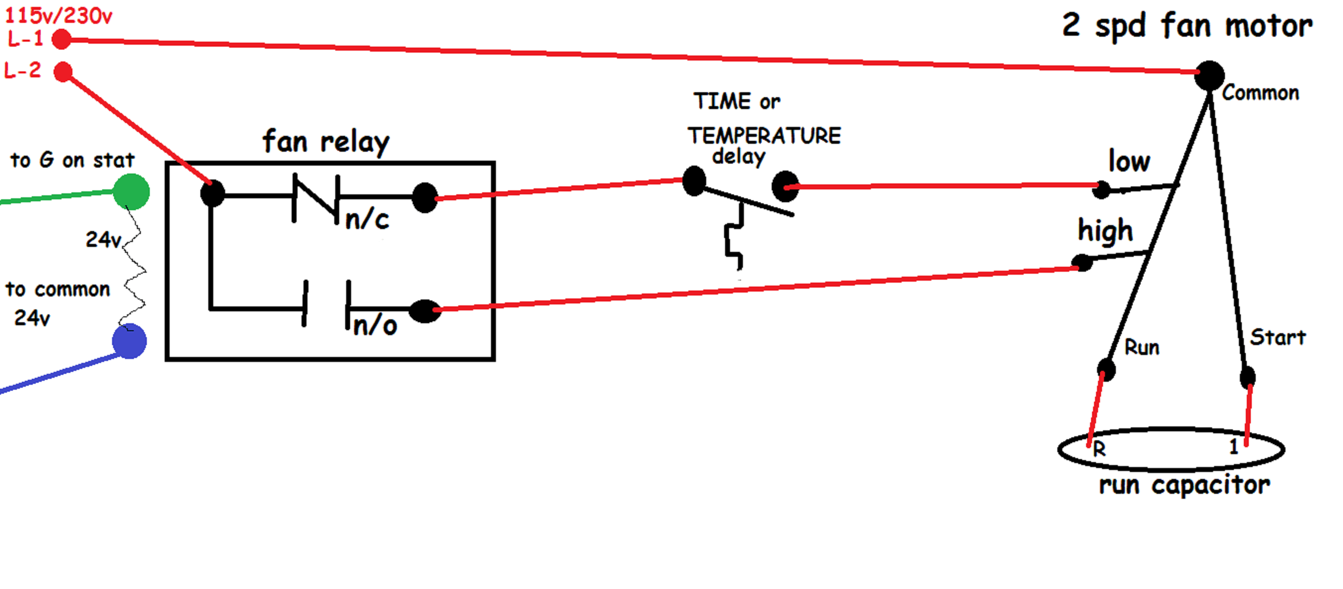 Wiring diagram for relay switch