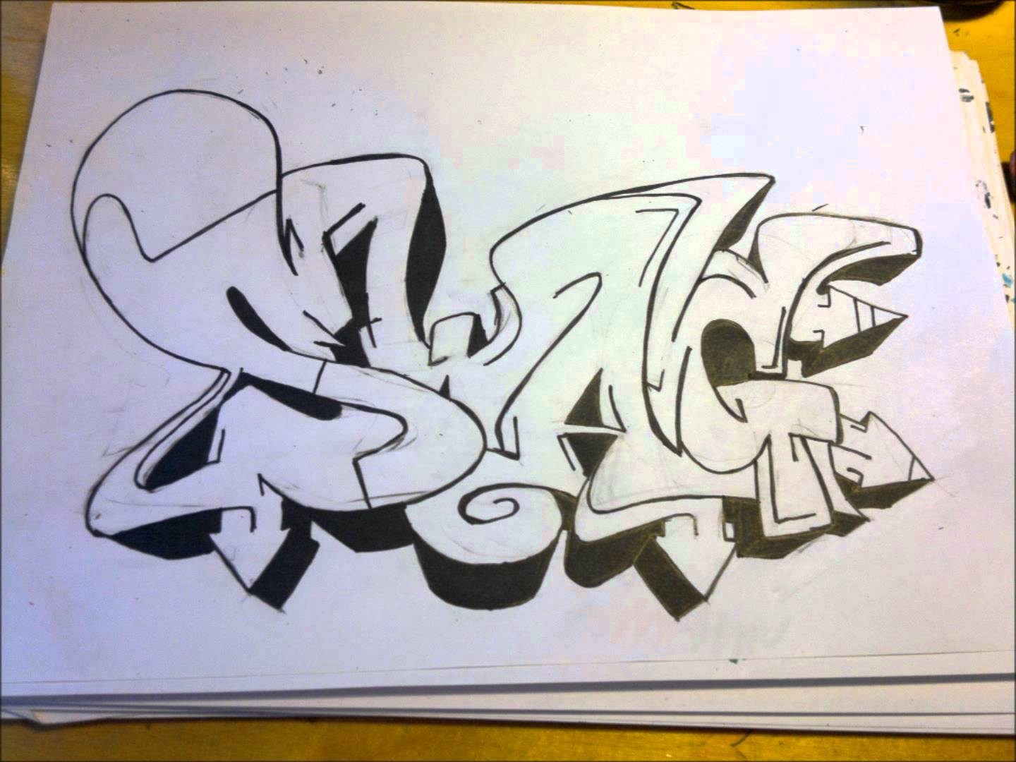 pic Cool Easy Graffiti Drawings Words how to draw simple graffiti art google search graffiti otosection