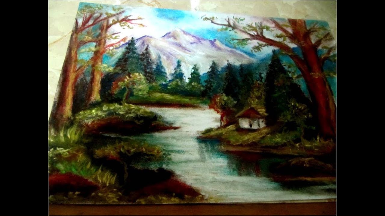 Paisajes Dibujos De Amor Dibujos Para Pintar Con Tempera