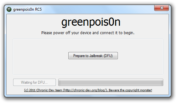 Greenpois0n para windows é liberado