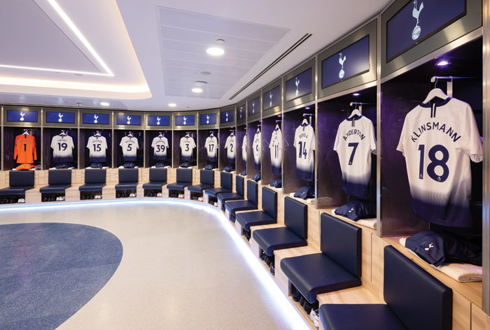 photo Tottenham Hotspur Stadium Nfl Changing Rooms tottenham hotspur football club stadium by jump studios and f3 architecture interiors designcurial